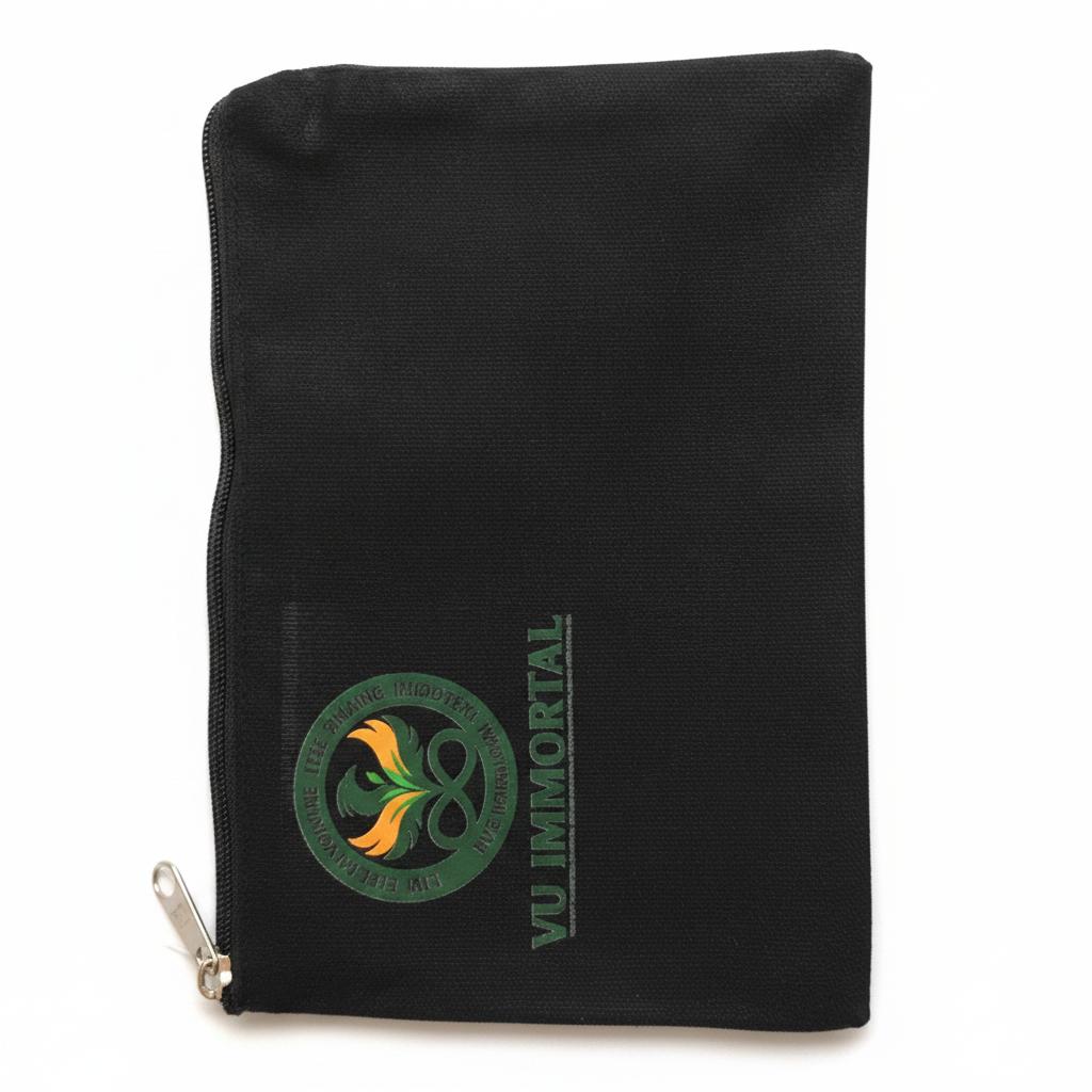 Black Zip Pouch Clean