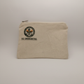 VU Immortal Beige Zip Pouch - logo in top left corner