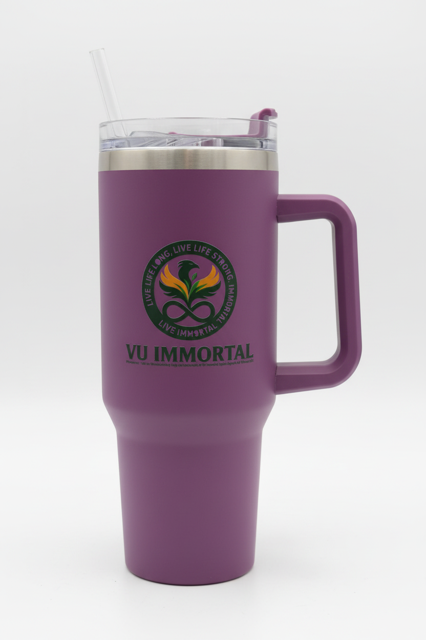 VU Immortal 40oz Tumbler in Purple - Clean Product Shot