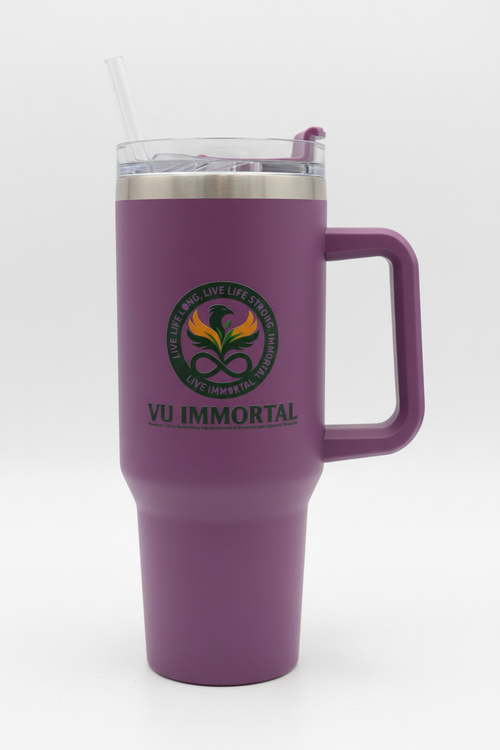 VU Immortal 40oz Tumbler in Purple - Clean Product Shot