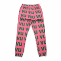 Pink & Green Jogger Pants - Both Legs with VU Immortal Branding
