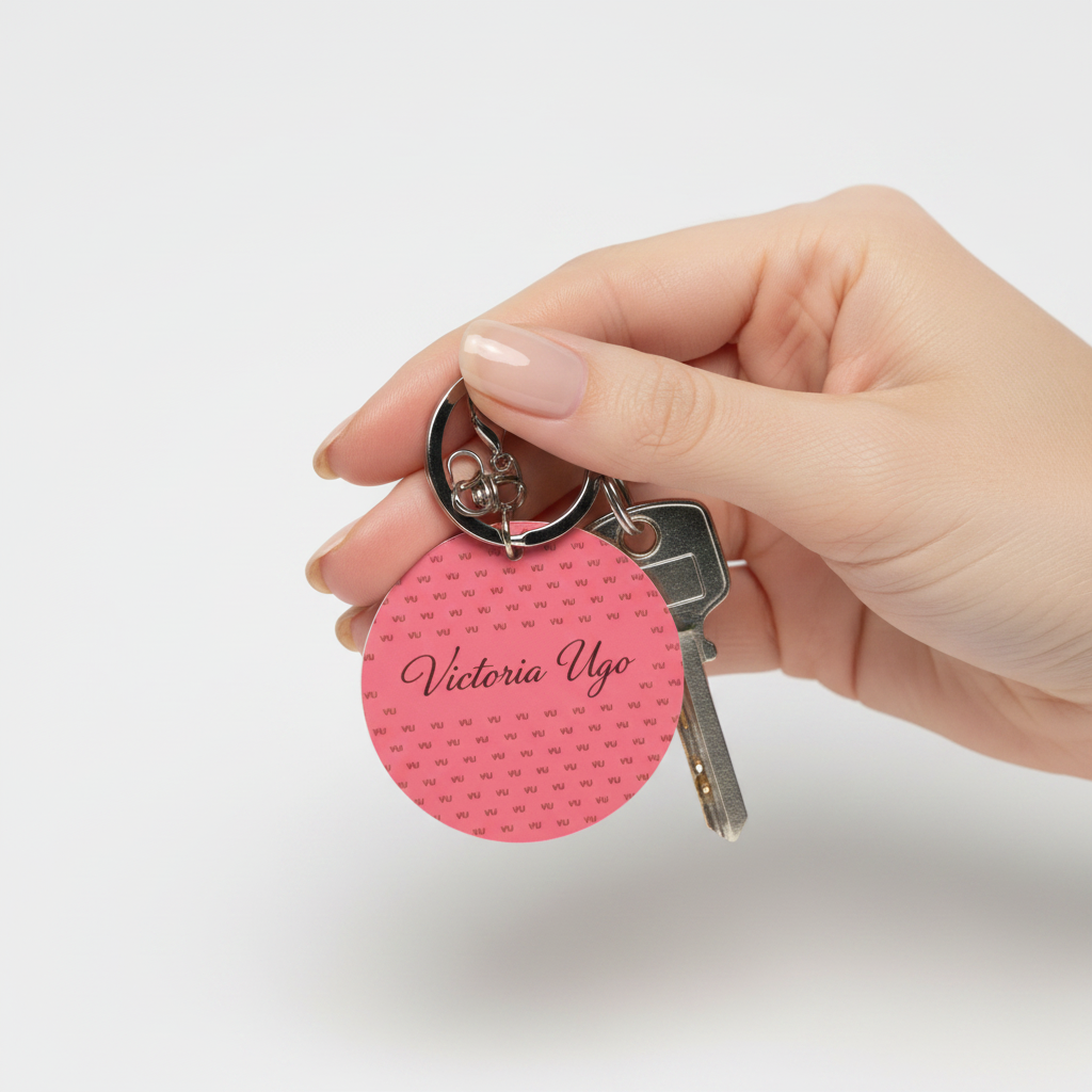 Victoria Ugo Keychain - Close Up Hand Shot