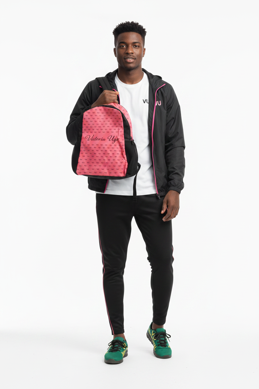 VU Immortal Bag - Male Model with VU Sneakers