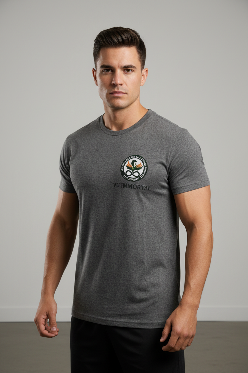 VU Immortal Grey Tee - Model