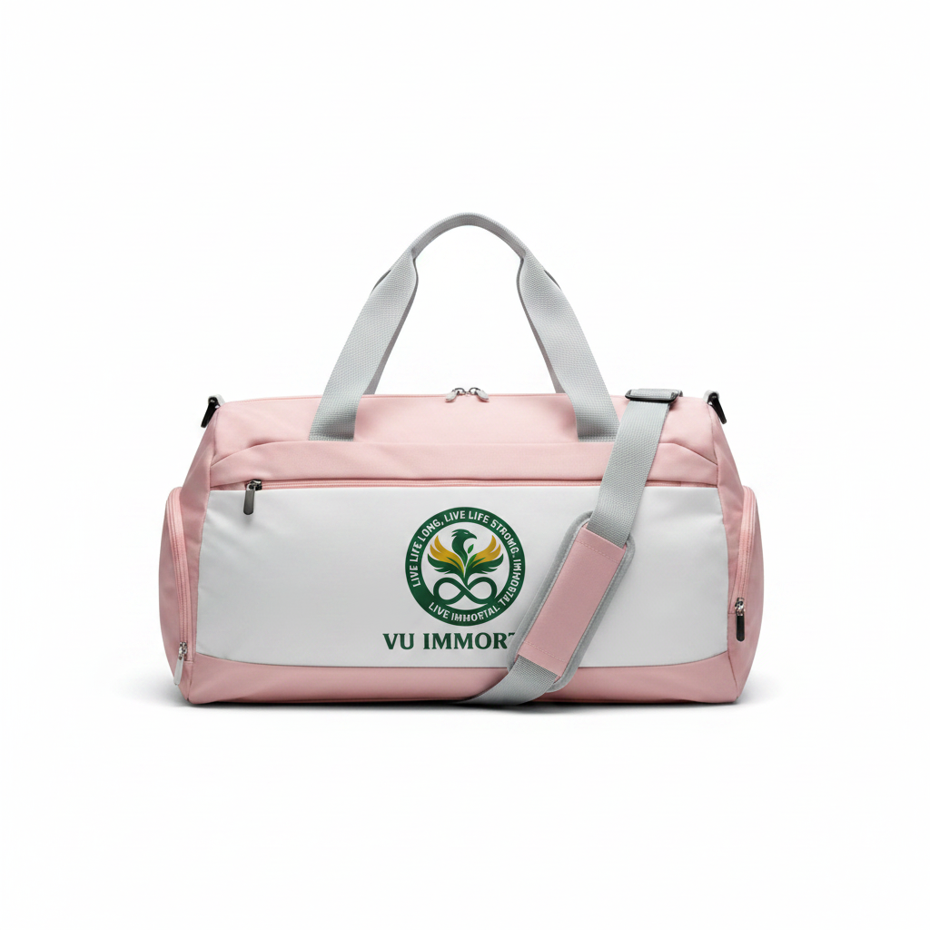 VU Immortal Gym Bag | Doubles as a Pink Diaper Bag for Moms