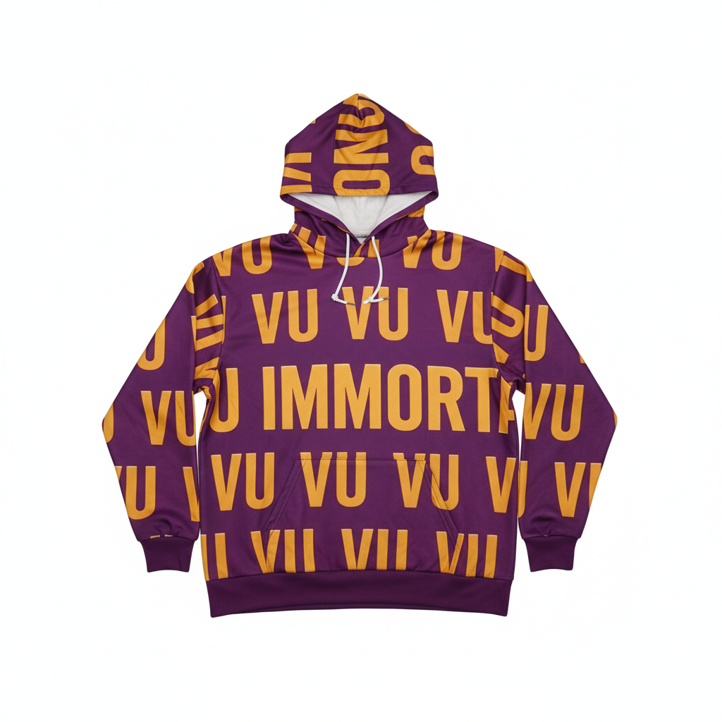 VU Immortal Sports Purple & Gold Hoodie - Studio