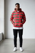 VU Immortal Sports Red & Green Hoodie - Model
